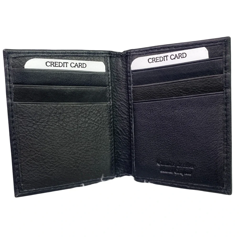 Paul Taylor Wallet Black Genuine Leather Money Clip Front Pocket MC-9 Magnetic3